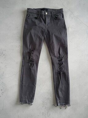 J BRAND Gray Skinny Denim Jeans Size 27 Womens